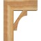 Ekena Millwork Westlake Block Rough Sawn Bracket w/ Offset Brace, Western Red Cedar, 8"W x 20"D x 24"H BKT0806X20X24WTL05RWR - alternate 3